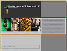 Tablet Screenshot of performancesciencesllc.biz